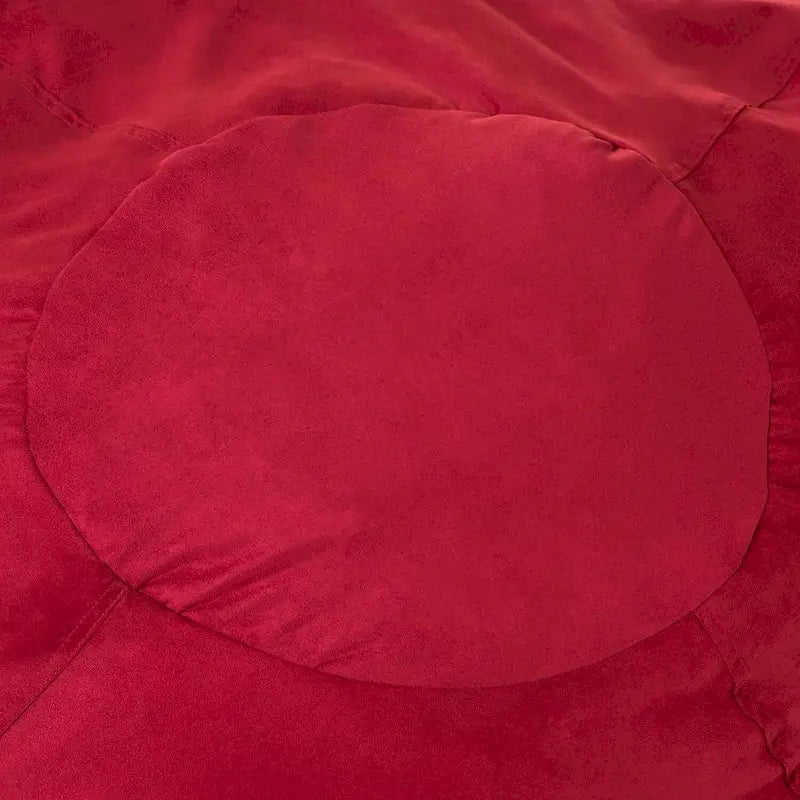 Pouf géant LSI de 1,5 m en mousse déchiquetée avec housse amovible en microsuède, siège confortable pour enfants et adultes, Rouge chinois