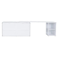 Lit escamotable taille Queen avec bureau pivotant