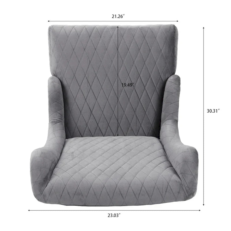 Christopher Knight Home - Fauteuil à oreilles haut de dossier en velours Evelyn avec pieds en bois