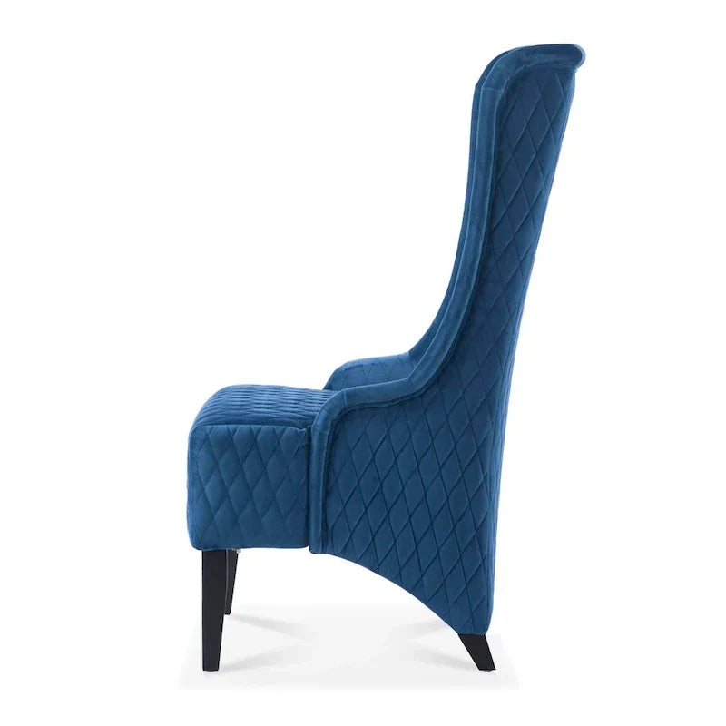 Christopher Knight Home - Fauteuil à oreilles haut de dossier en velours Evelyn avec pieds en bois