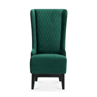 Christopher Knight Home - Fauteuil à oreilles haut de dossier en velours Evelyn avec pieds en bois