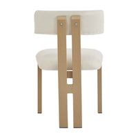 Chaises de salle à manger rembourrées Astura, structure en fer, lot de 2 par Christopher Knight Home