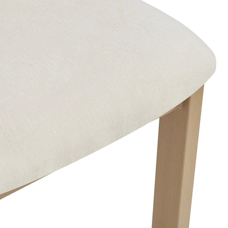 Chaises de salle à manger rembourrées Astura, structure en fer, lot de 2 par Christopher Knight Home