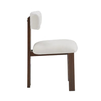 Chaises de salle à manger rembourrées Astura, structure en fer, lot de 2 par Christopher Knight Home