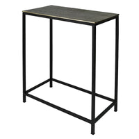 HomeRoots, ensemble de trois tables gigognes en laiton, aluminium noir et fer – 11,5' X 26' X 21