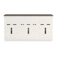 Meuble TV Signature Design by Ashley Bolanburg blanc/gris 73 pour téléviseurs jusqu'à 83 po - 72,5 L x 20,25 P x 36,13 H