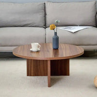 Table basse ronde polyvalente en MDF