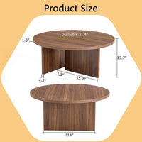 Table basse ronde polyvalente en MDF