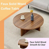 Table basse ronde polyvalente en MDF
