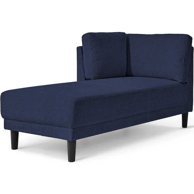 Méridienne d'angle moderne en lin 65 avec coussins amovibles, canapé-lit, canapé de détente, méridienne rembourrée
