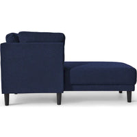 Méridienne d'angle moderne en lin 65 avec coussins amovibles, canapé-lit, canapé de détente, méridienne rembourrée