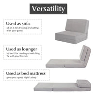 Costway Chaise Pliante Convertible, Fauteuil Inclinable et Lit d'Appoint
