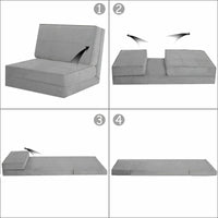 Costway Chaise Pliante Convertible, Fauteuil Inclinable et Lit d'Appoint