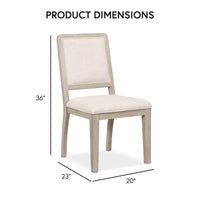 Ensemble de salle à manger 7 pièces moderne Billet en bois de chêne naturel Furniture of America