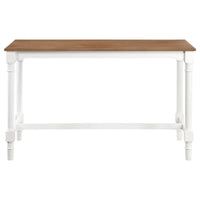 Ensemble de table à hauteur de comptoir Hima 5 pièces avec 4 tabourets, tissu beige, blanc