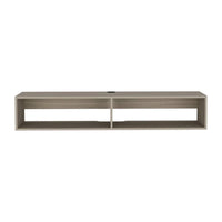 Meuble TV mural moderne 59 Meuble TV flottant avec étagères et gestion des câbles - 10.4H x 59.1W x 12.6D