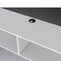 Meuble TV mural moderne 59 Meuble TV flottant avec étagères et gestion des câbles - 10.4H x 59.1W x 12.6D
