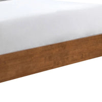 Ensemble de chambre à coucher 3 pièces en tissu bouclé, plateforme et style mid-century Beau de Furniture of America