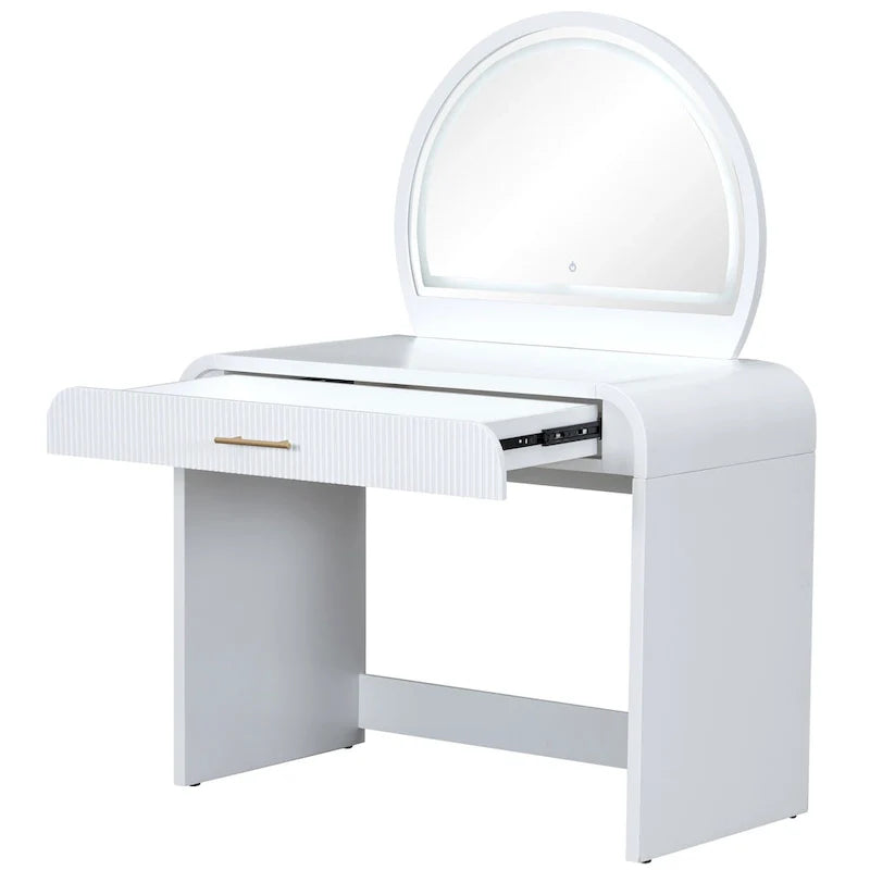 Coiffeuse de maquillage 39 avec miroir éclairé à écran tactile