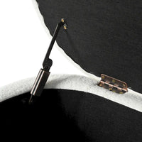 Banc de rangement ovale pour salon, chambre à coucher, pied de lit