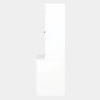Vitrine haute de 75,25 po avec portes vitrées doubles, bahut de style traditionnel