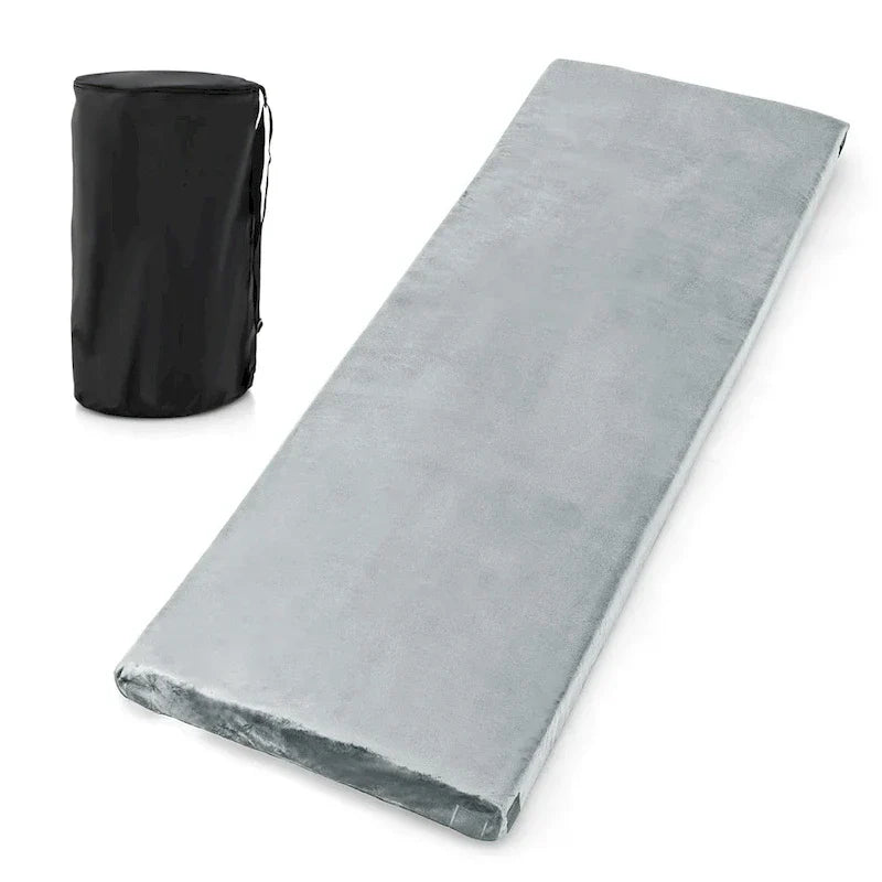 Matelas de Voyage Léger Enroulable Gymax 72 pouces Portable en Mousse à Mémoire de Forme