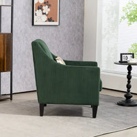 Fauteuil rembourré Emerald 26.77 avec accoudoirs incurvés