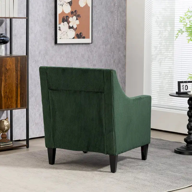 Fauteuil rembourré Emerald 26.77 avec accoudoirs incurvés