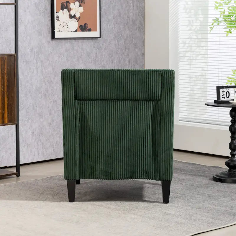 Fauteuil rembourré Emerald 26.77 avec accoudoirs incurvés