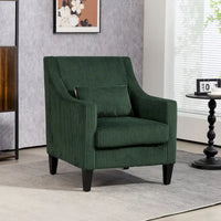 Fauteuil rembourré Emerald 26.77 avec accoudoirs incurvés
