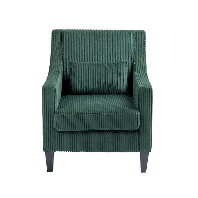 Fauteuil rembourré Emerald 26.77 avec accoudoirs incurvés
