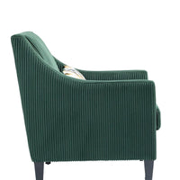 Fauteuil rembourré Emerald 26.77 avec accoudoirs incurvés
