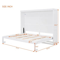 Lit escamotable en bois, gain de place