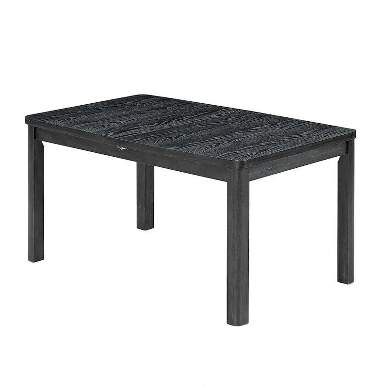 Ensemble de table à manger en bois 7 pièces avec table extensible & 6 chaises