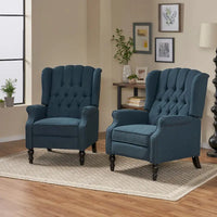 Fauteuils inclinables en tissu touffeté Walter (lot de 2) par Christopher Knight Home