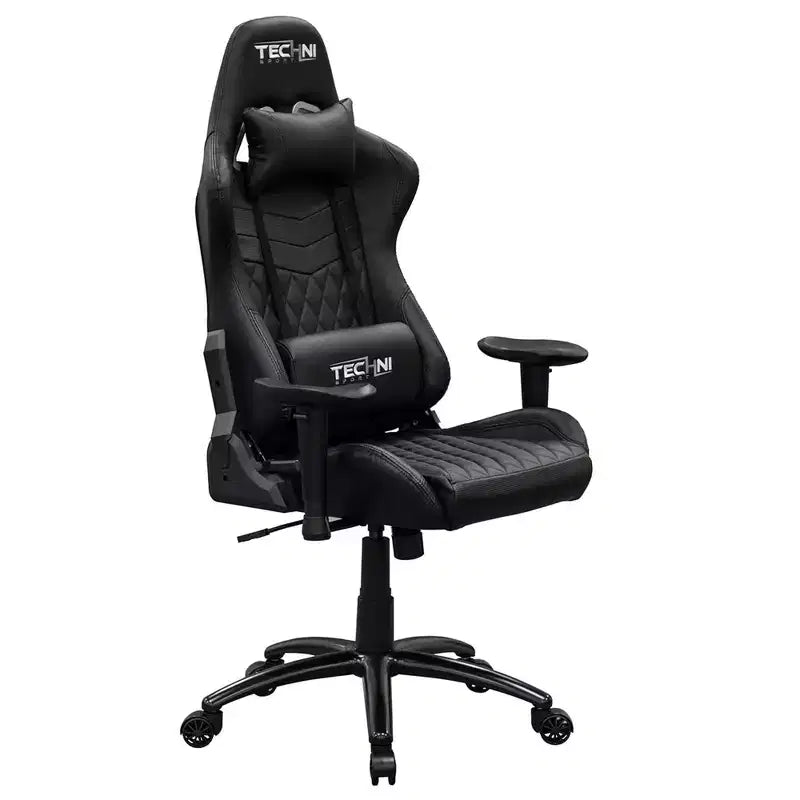 Ts-5100 Chaise de jeu vidéo ergonomique à dossier haut style course - Techni Sport : Pivotante, réglable