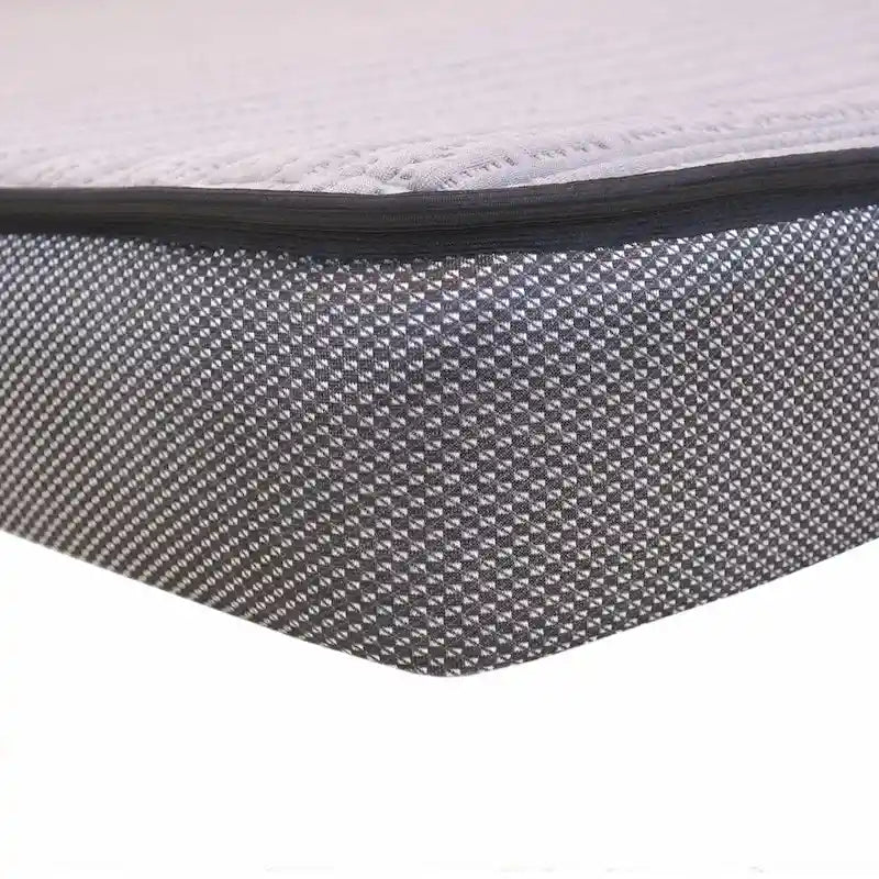 Canapé-lit Rancho rustique en tissu marron daim - 37 x 86 x 40