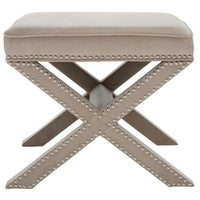 SAFAVIEH Shavonne Ottoman banc en X