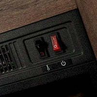 Meuble TV de ferme avec cheminée électrique de 58 po, console pour téléviseurs jusqu'à 65 po