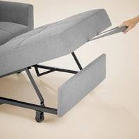 Fauteuil-lit escamotable 3 en 1, fauteuil convertible réglable pliable, canapé de détente capitonné