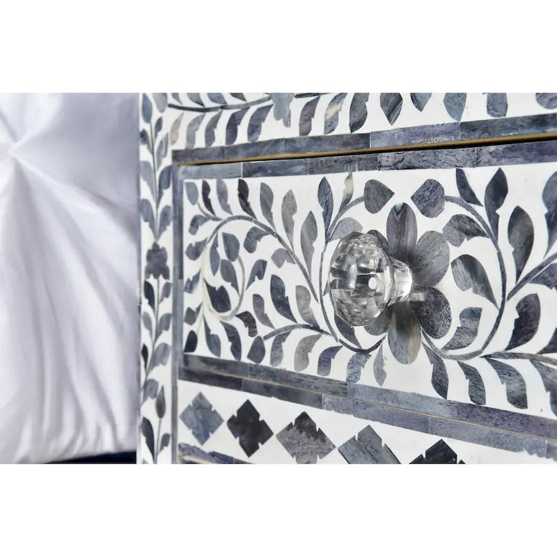 Steve Silver Firoz armoire d'appoint avec incrustation d'os