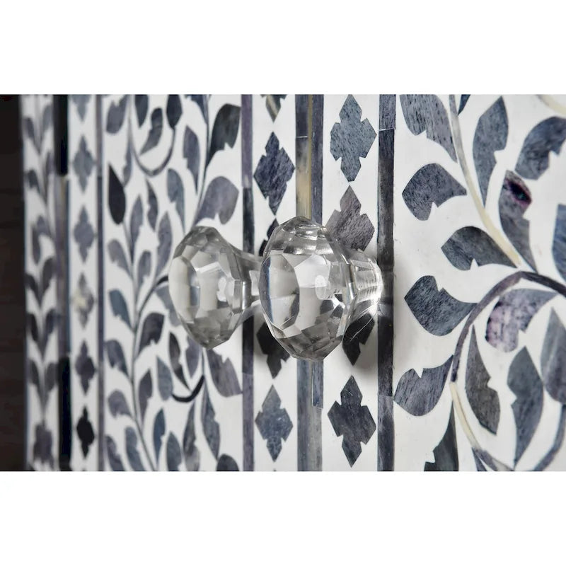 Steve Silver Firoz armoire d'appoint avec incrustation d'os