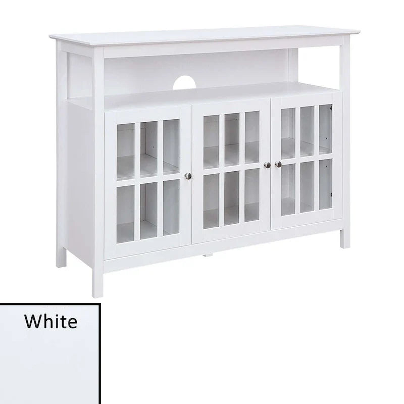 Meuble TV de luxe Big Sur de Convenience Concepts avec armoires de rangement et étagère pour téléviseurs jusqu'à 55 pouces