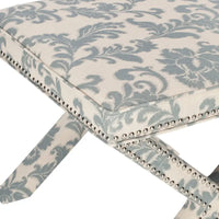 SAFAVIEH Shavonne Ottoman banc en X