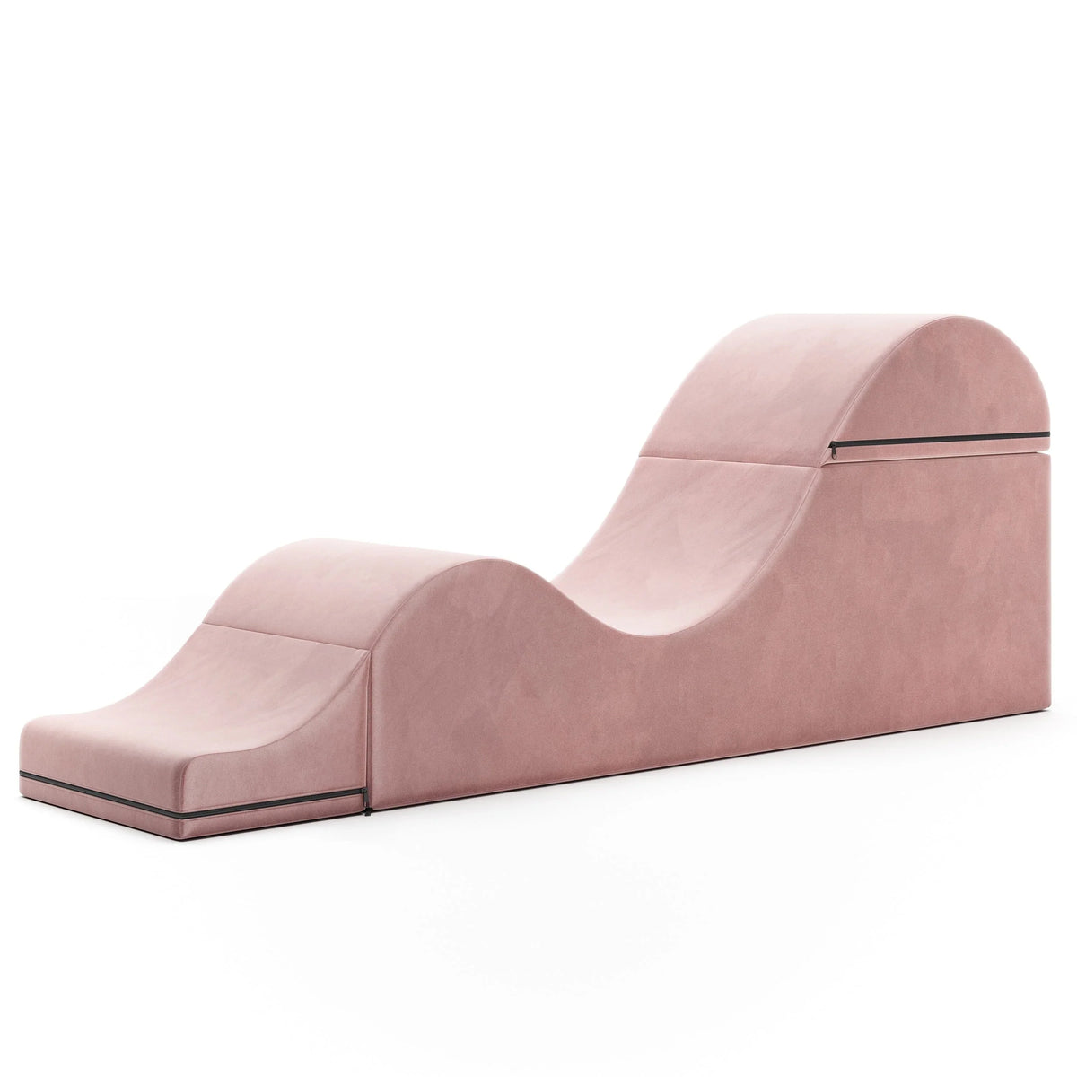 Avana Kami Méridienne convertible / yoga & massage - ottoman 2 en 1 avec fauteuil de yoga escamotable dissimulé, microvelours - N/A