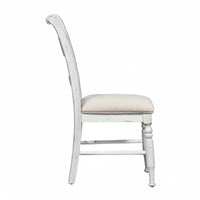 Chaises d'appoint à dossier à lattes Whitney en lin antique (Lot de 2)