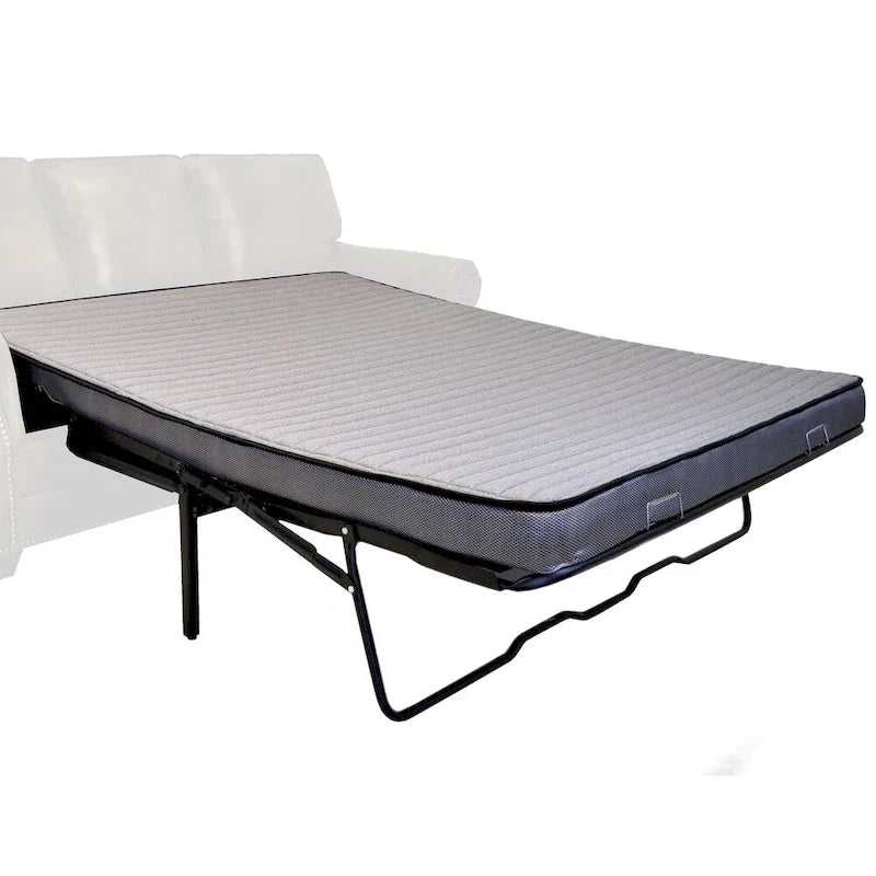 Canapé-lit Rancho rustique en tissu marron daim - 37 x 86 x 40