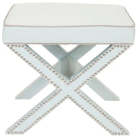 SAFAVIEH Shavonne Ottoman banc en X