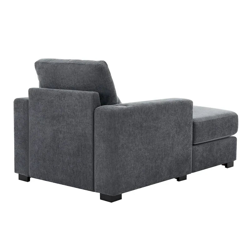 Chaise longue surdimensionnée en trois tailles avec coussins