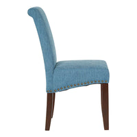 Chaise Parsons Copper Grove Five Bridge Eco en similicuir avec clous